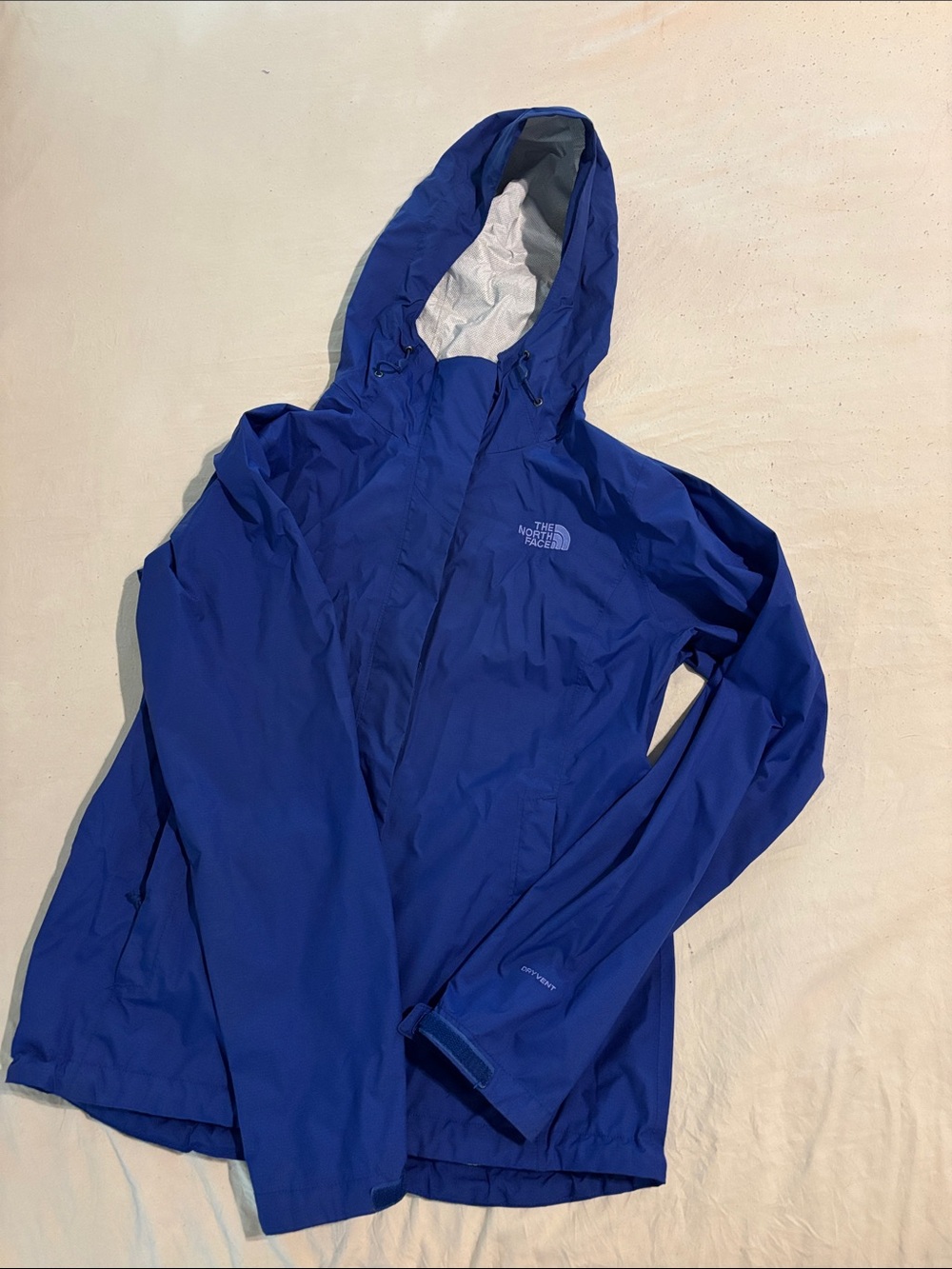 The North Face Deep Blue Hooded Rain Jacket